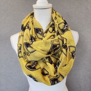 Harry Potter BioWorld Infinity Scarf Hufflepuff 34x34 Yellow Semi Sheer Cover Up